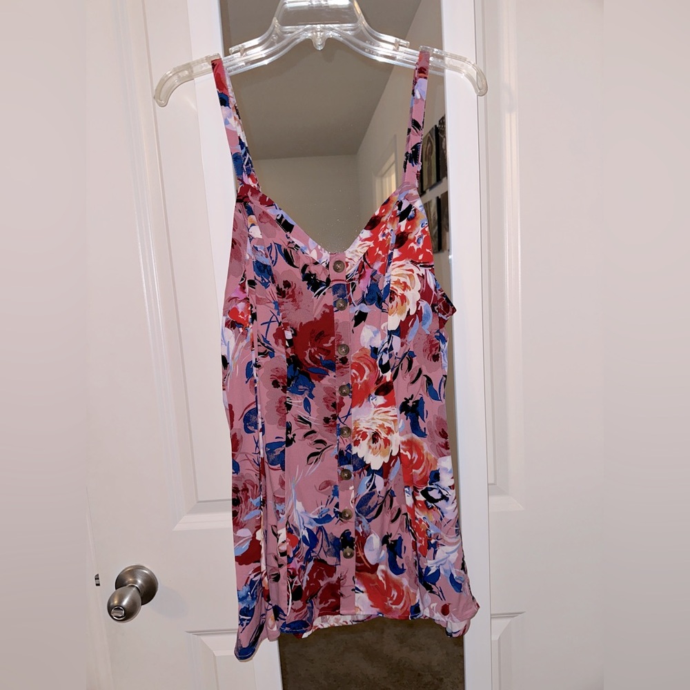 Pink Floral Tank Top from Torrid
